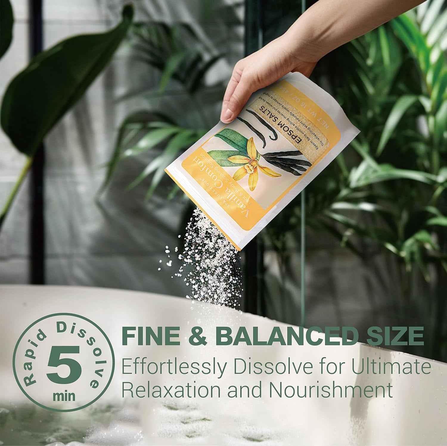 Bath Salts for Women,  Epsom Salts for Soaking, 3Pc Bath Salt Gifts Set, Lavender, Vanilla and Coconut Scent with Tea Tree Oil Gifts for Her Birthday Gifts