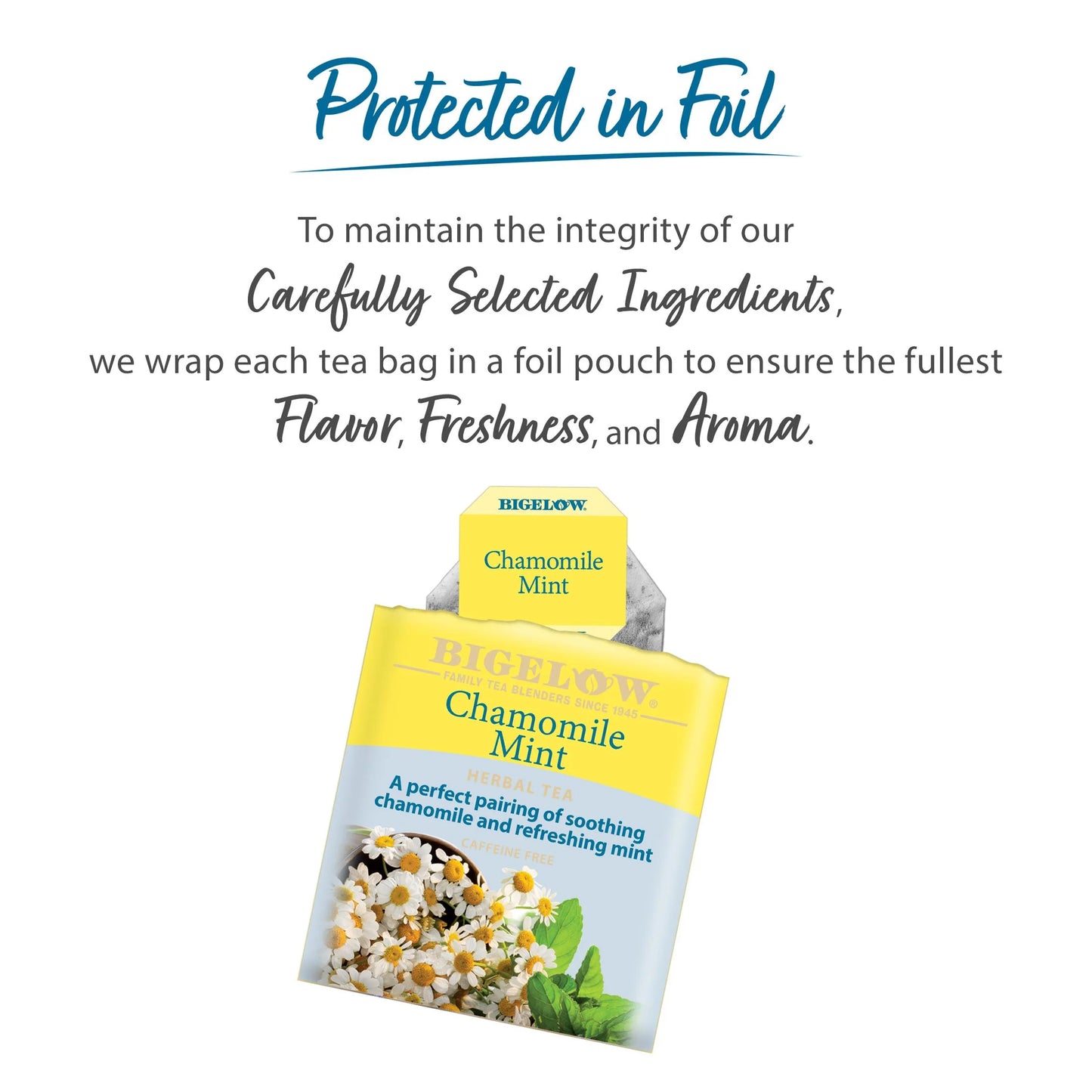 Bigelow Chamomile Mint, Caffeine Free, Herbal Tea Bags, 20 Count