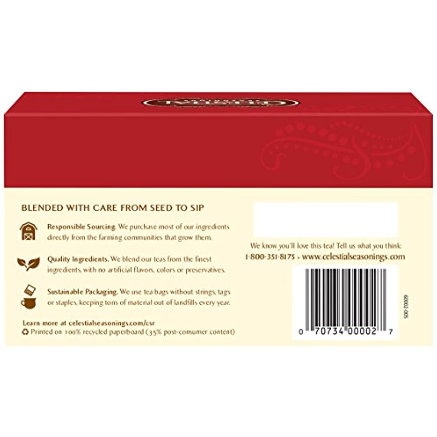 Herbal Tea, Red Zinger, 20 Count