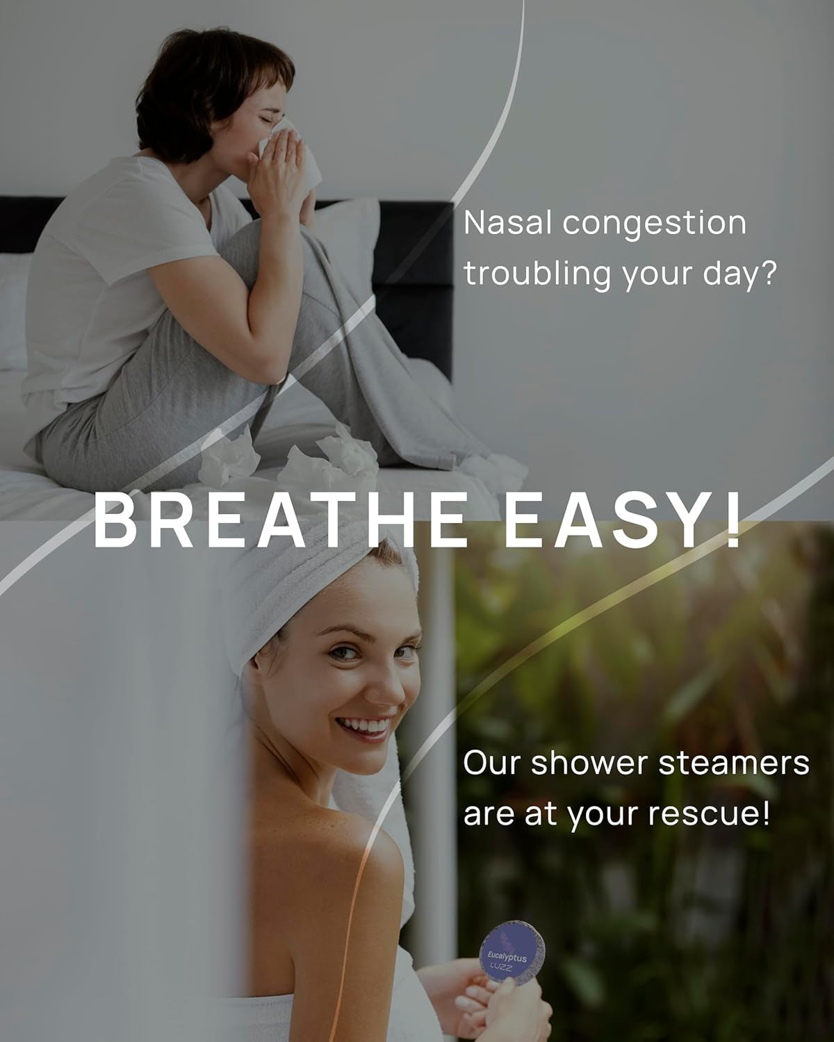 18 Pack  Aromatherapy (Eucalyptus, Lavender and Orange&Vanilla) - Shower Tablets for Luxury Self Care and Stress Relief - Relaxation Small Gifts, Birthday Gifts