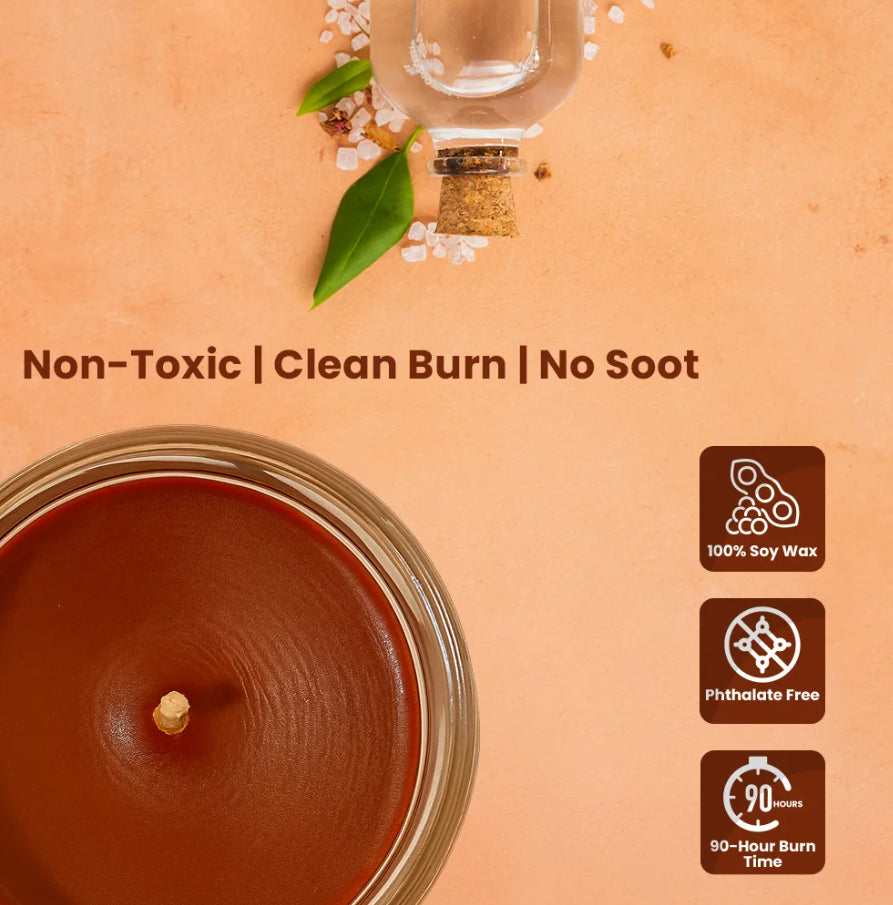 FPN Odor Eliminating Candles Sandalwood Scented Soy Wax Candle Set 12Oz - 2 CT