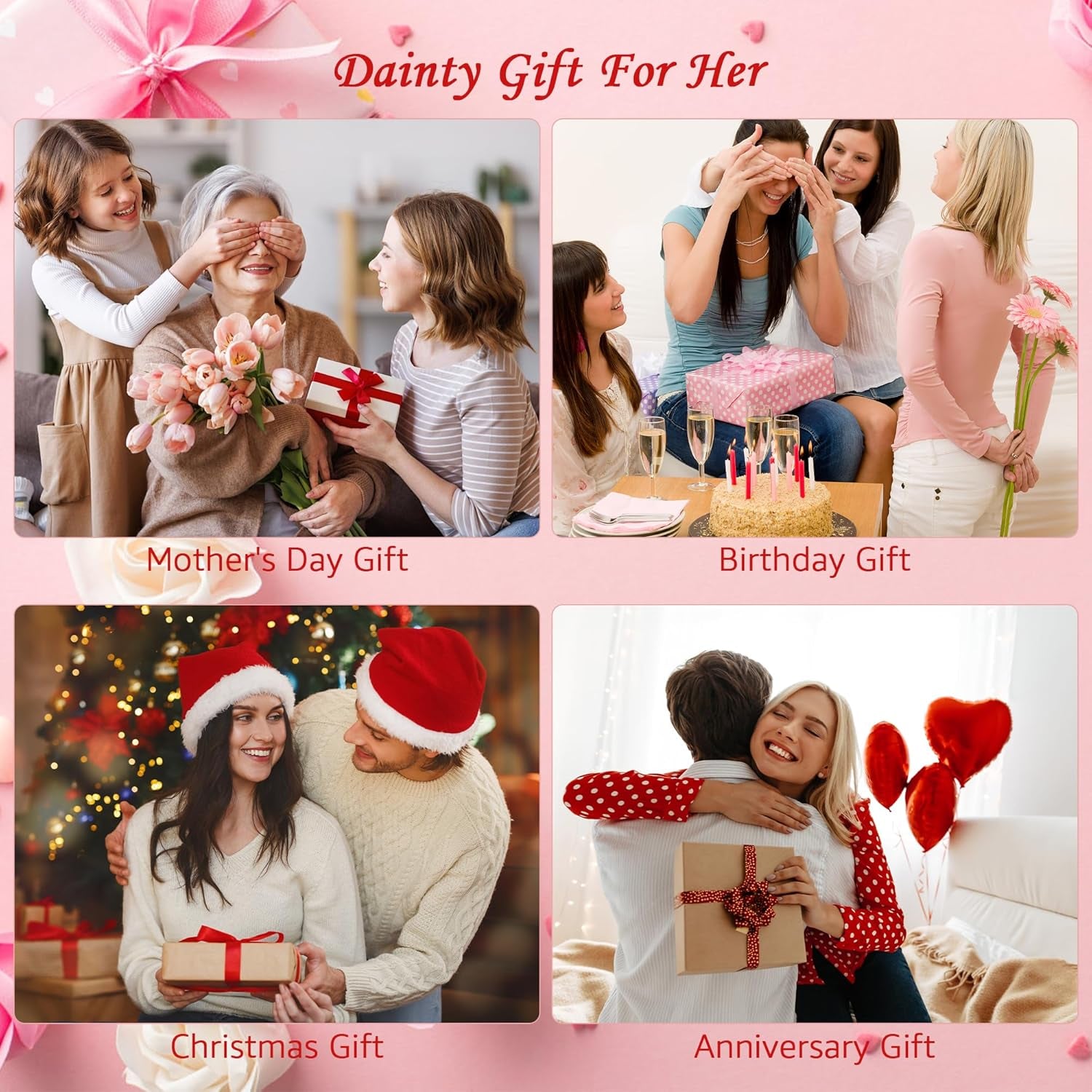 Cross Necklace for Women, 14K Gold Silver Plated Pendant Necklace, Diamond Cross