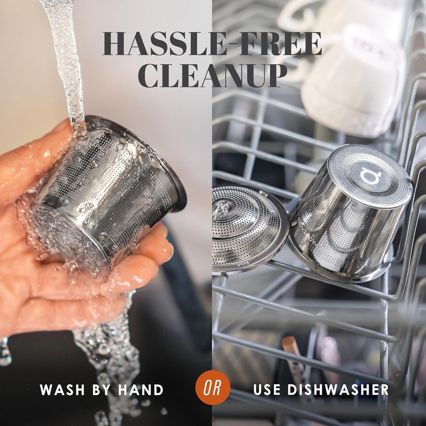 Tea Infuser (Set of 2) with Tea Scoop and Drip Dray - Ultra Fine Tea Strainer for Loose Leaf Tea - Stainless Steel Tea Steeper for a Superior Brewing Experience