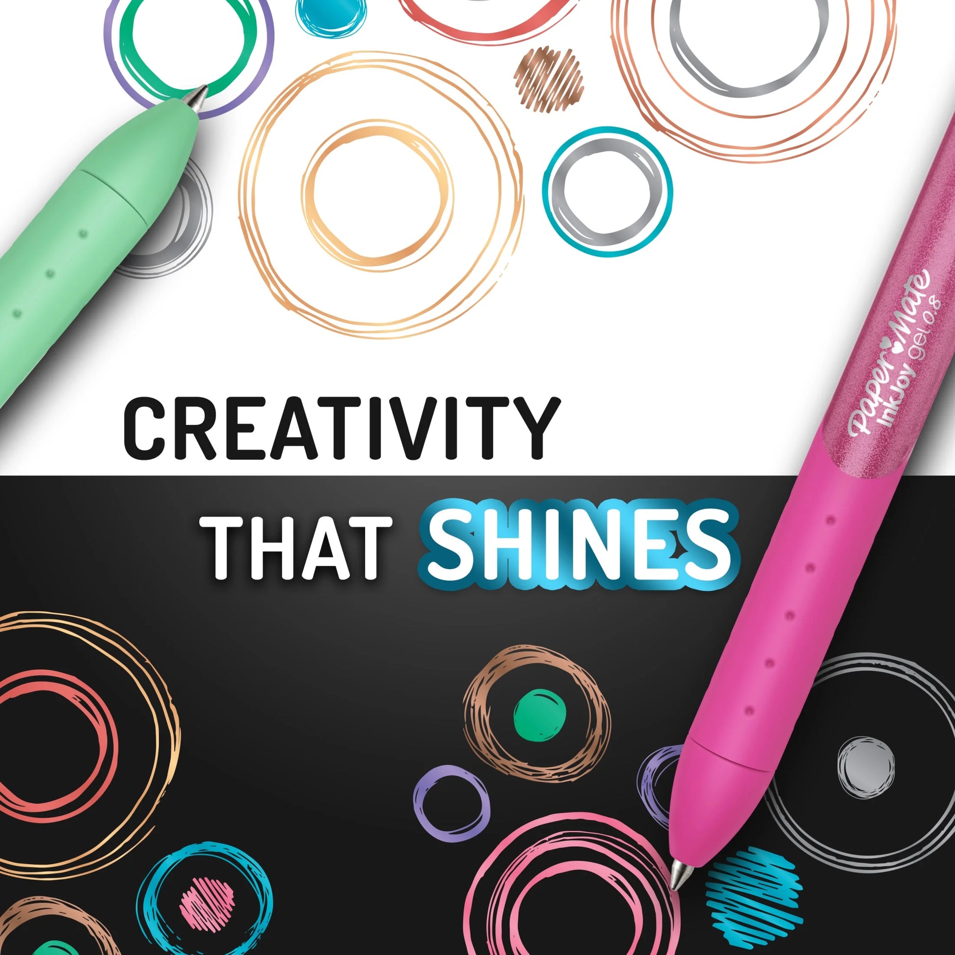 Paper Mate Inkjoy Gel Metallic Pens, Medium Point (0.8Mm), Assorted, 3 Count