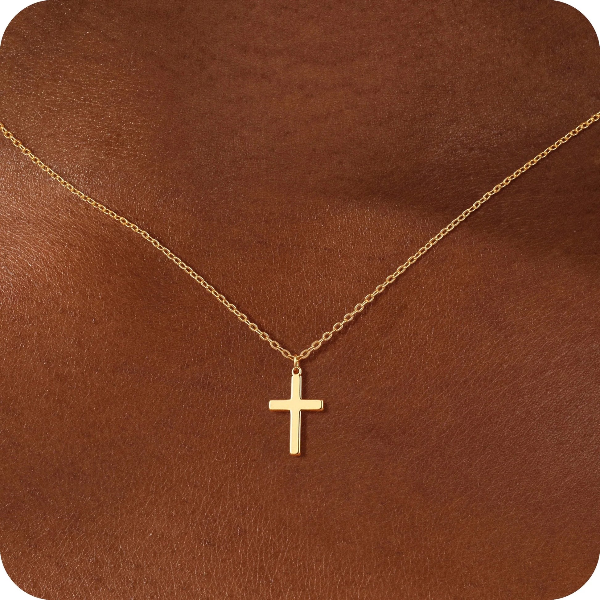 Cross Pendant Neckalce for Women 14K Gold/Silver Plated Crucifix Faith Necklaces Delicate Minimalist Jewelry Gift