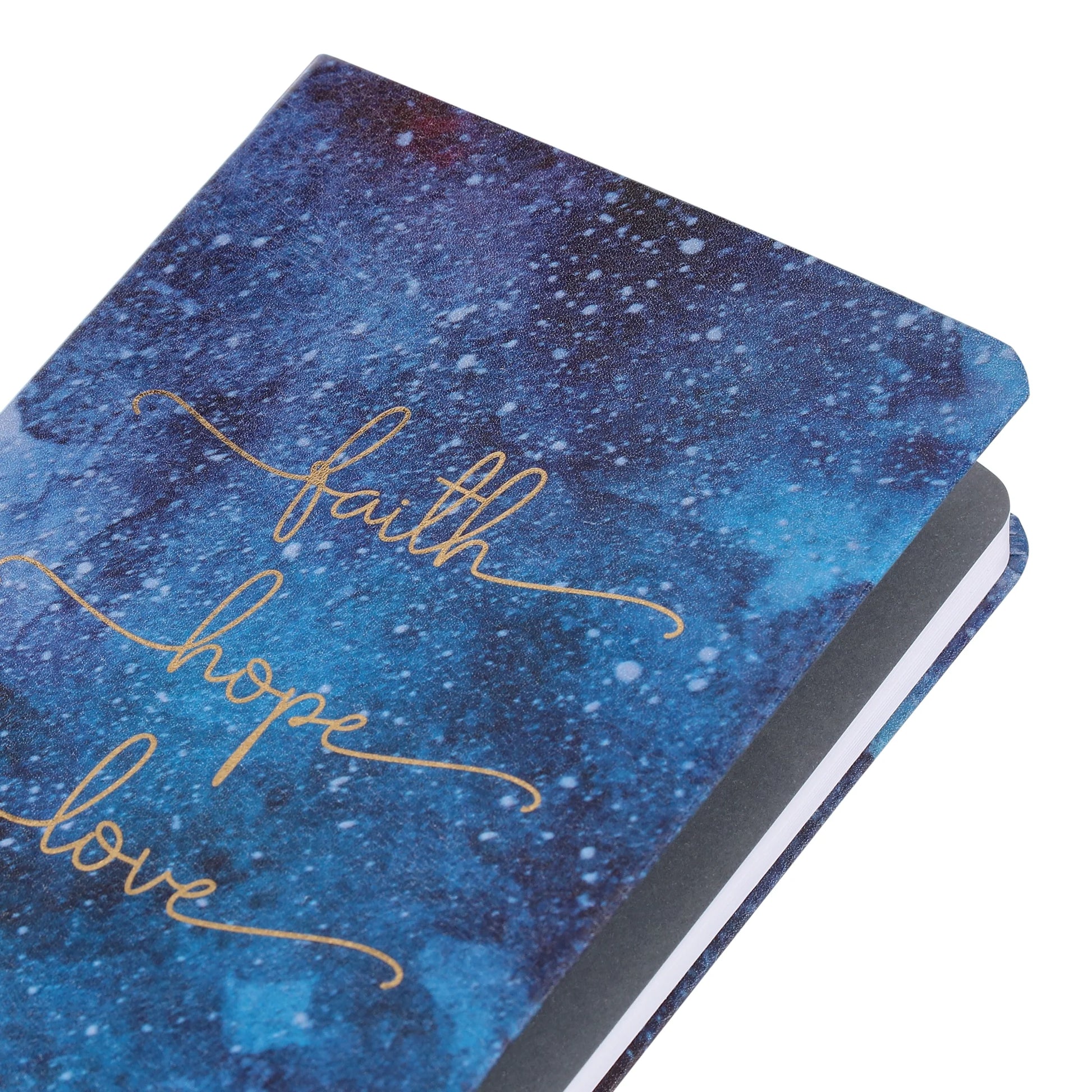 Simulated Leather Journal, Faith Hope Love, 96 Pages