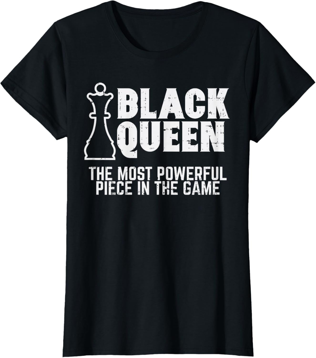 Black Queen Most Powerful Chess African American Women Gift T-Shirt