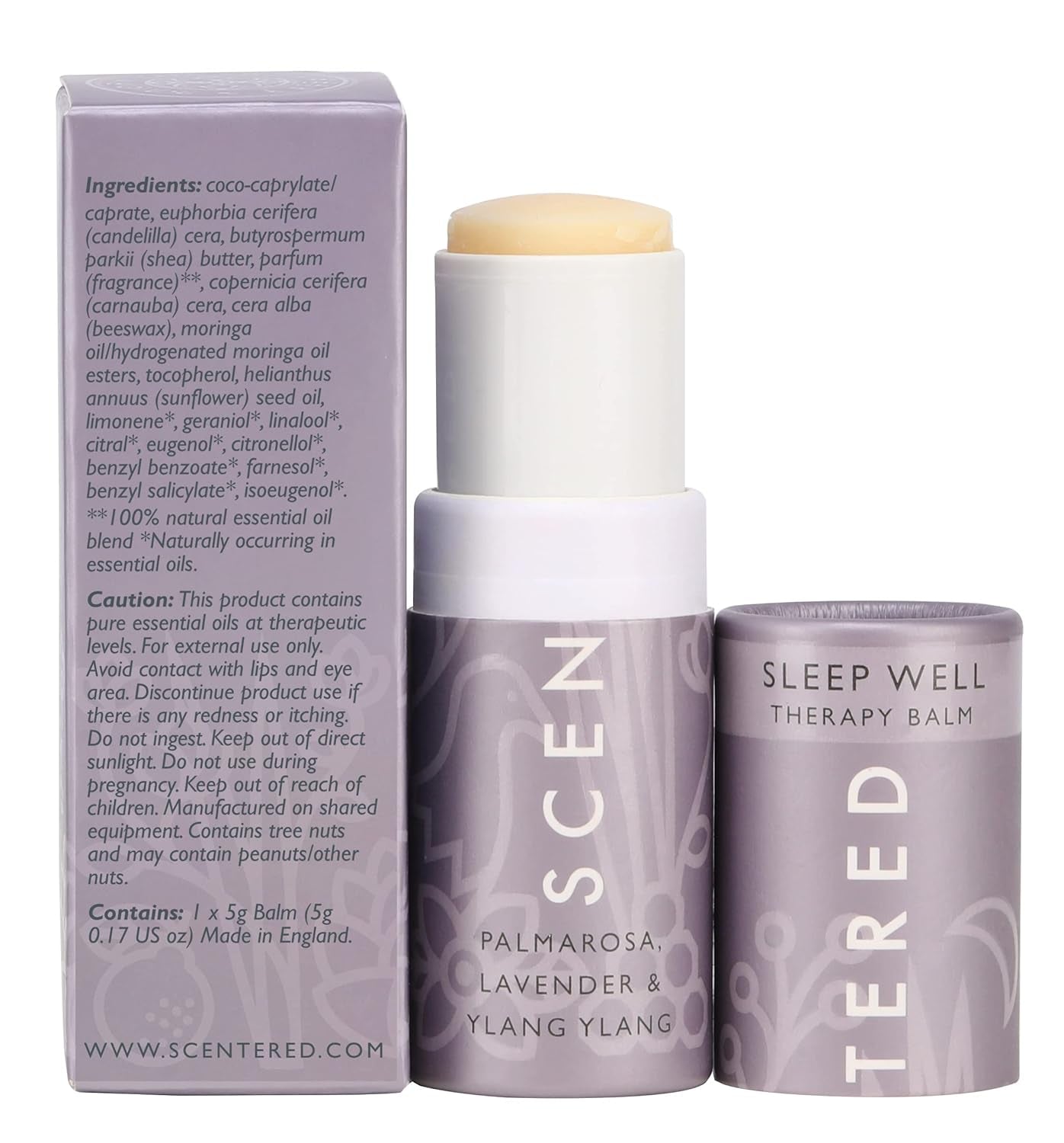 Sleep Well Balm – Aromatherapy Sleepstick with Lavender & Chamomile – Natural Sleep Aid Essential Oil Roll on – Relaxation Gifts for Women to Help Sleeping