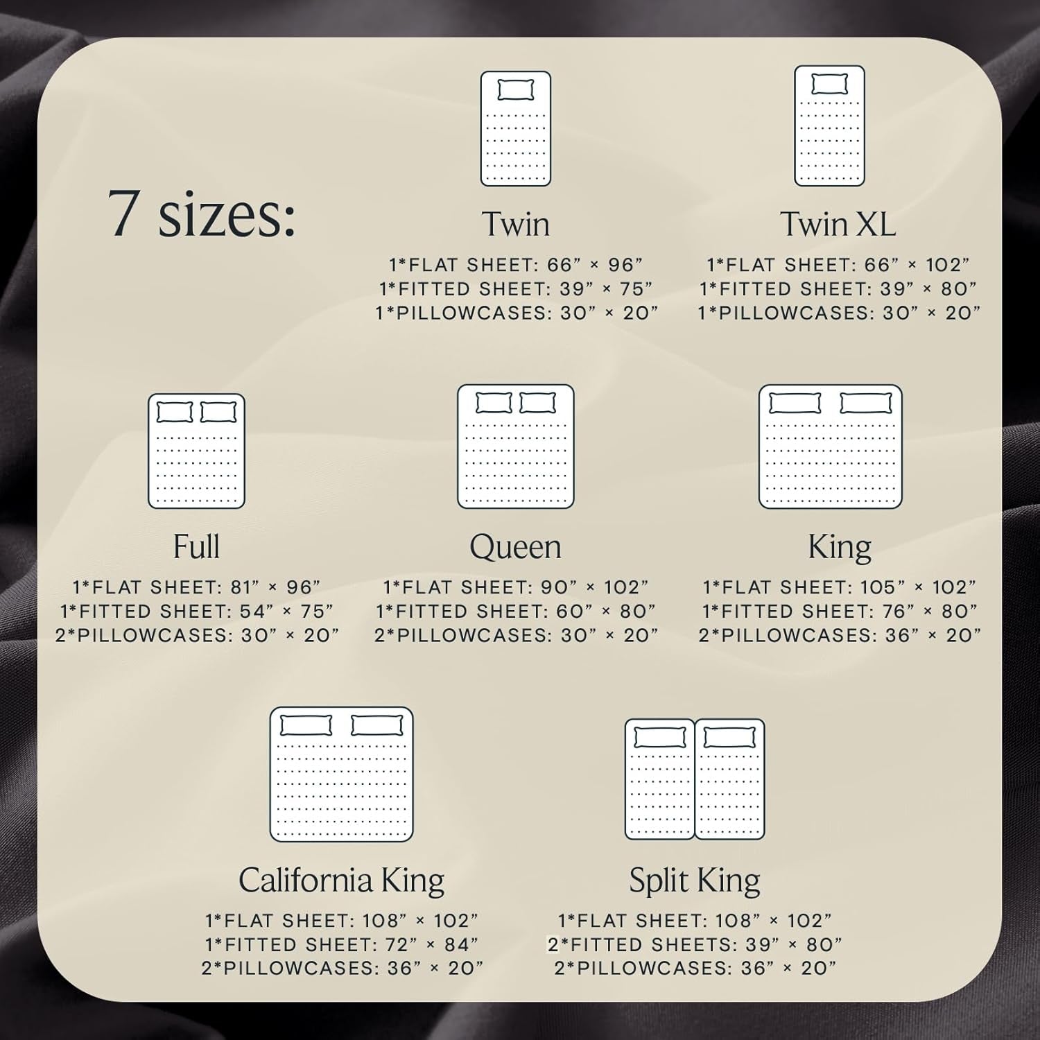 6 PC Queen Sheet Set, Breathable Luxury Bed Sheets, Deep Pockets 18" Wrinkle Free Cooling Sheets Machine Washable Hotel Bedding Silky Soft - Black Queen