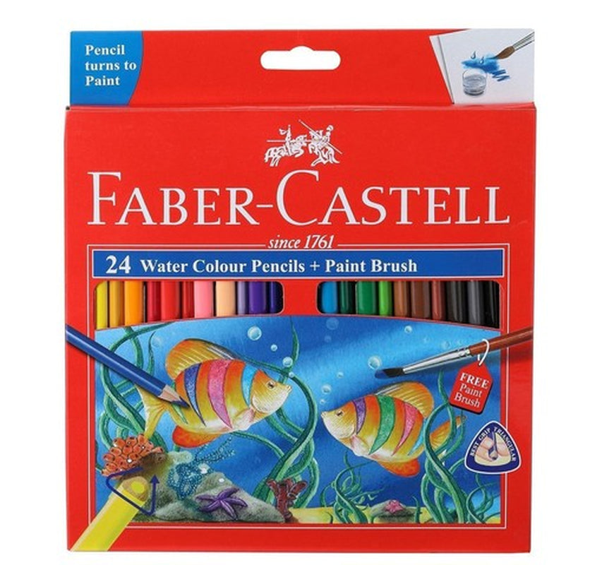 Faber Castell Watercolor Pencils Pack of 24 Premium Quality Art Supplies