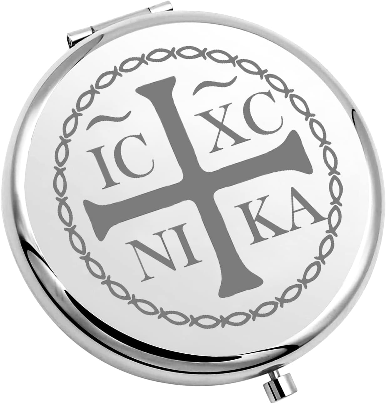 Christian Eastern Orthodox Gift Christian Gifts for Women Compact Mirror Folding Makeup Mirror Easter Birthday Gifts (Orthodox-M)
