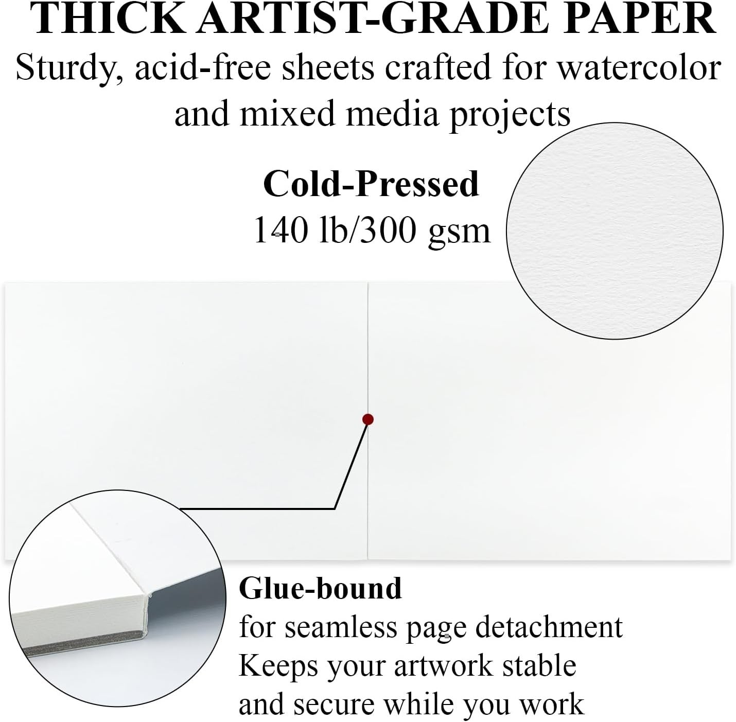 Watercolor Paper Pad, 9"X12&Quo