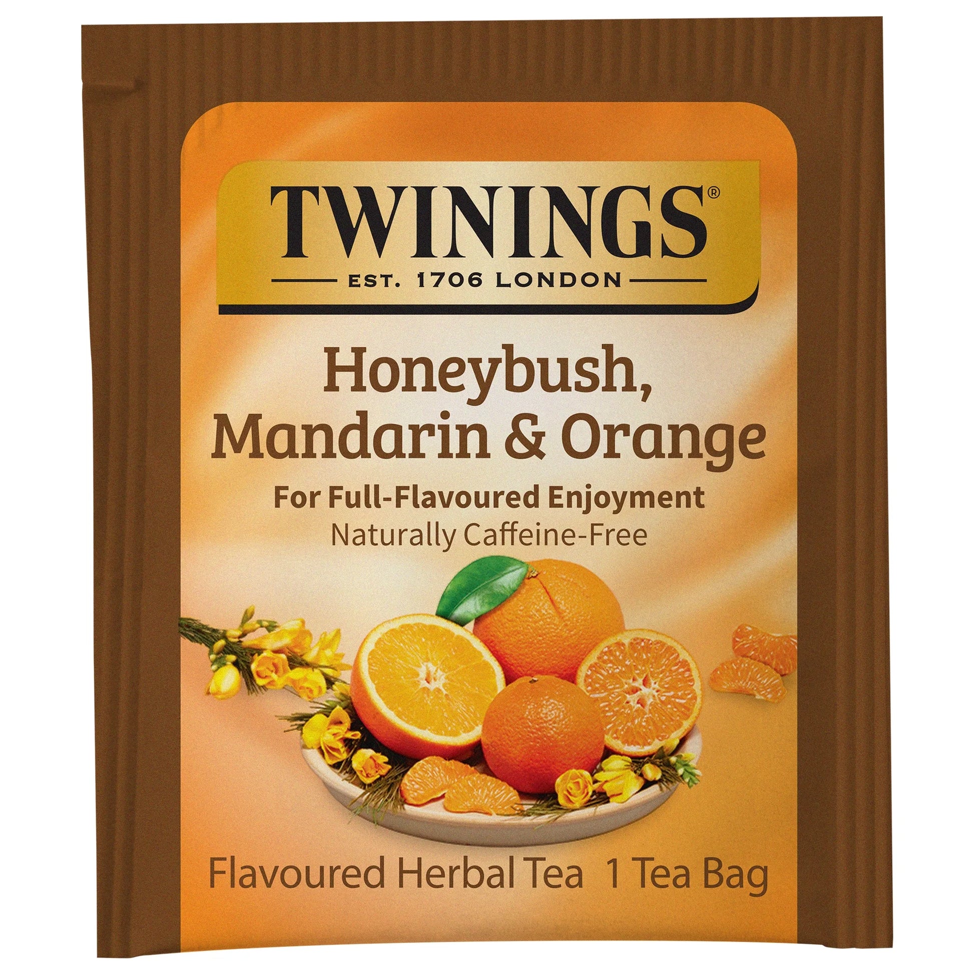Honeybush, Mandarin & Orange Herbal Tea Bags, Caffeine Free, (6) 20 Count Boxes (120 Ct.)