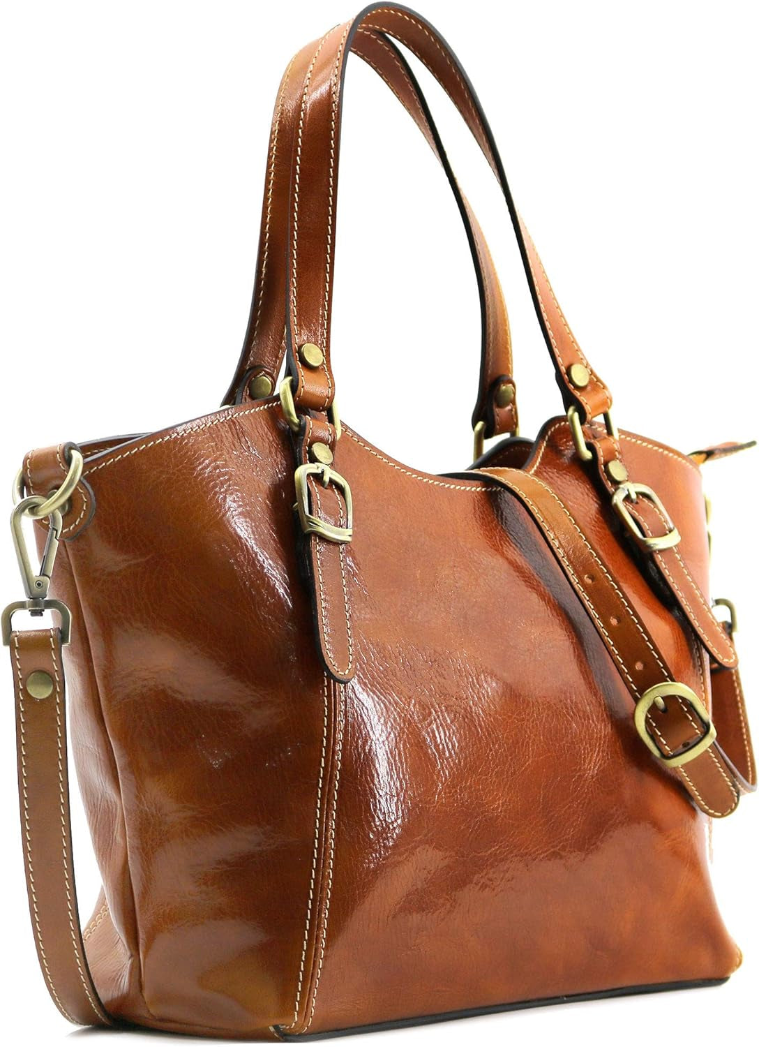 Ischia Leather Shoulder Bag Handbag Purse