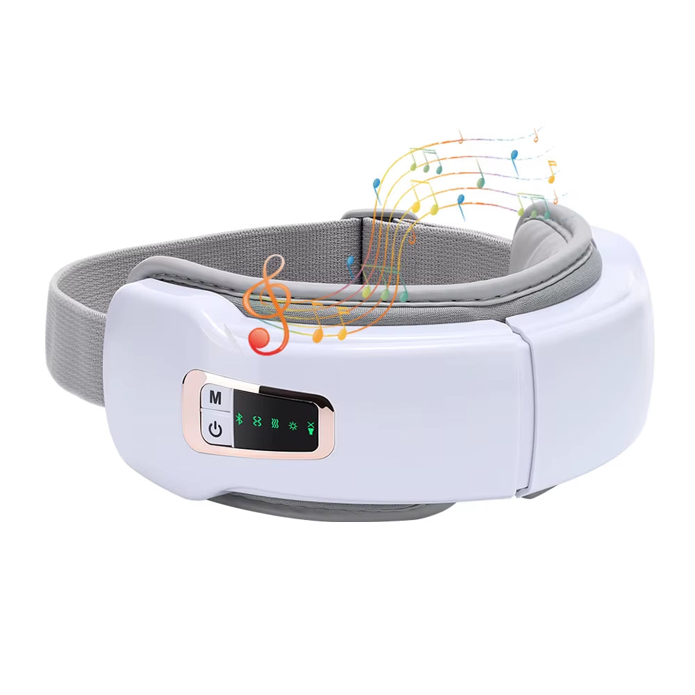 Vibration Eye Massager Bluetooth Music Smart Eye Mask Hot Compress Air Bag Eye Massager Eye Strain Relief Home Eye Care Device