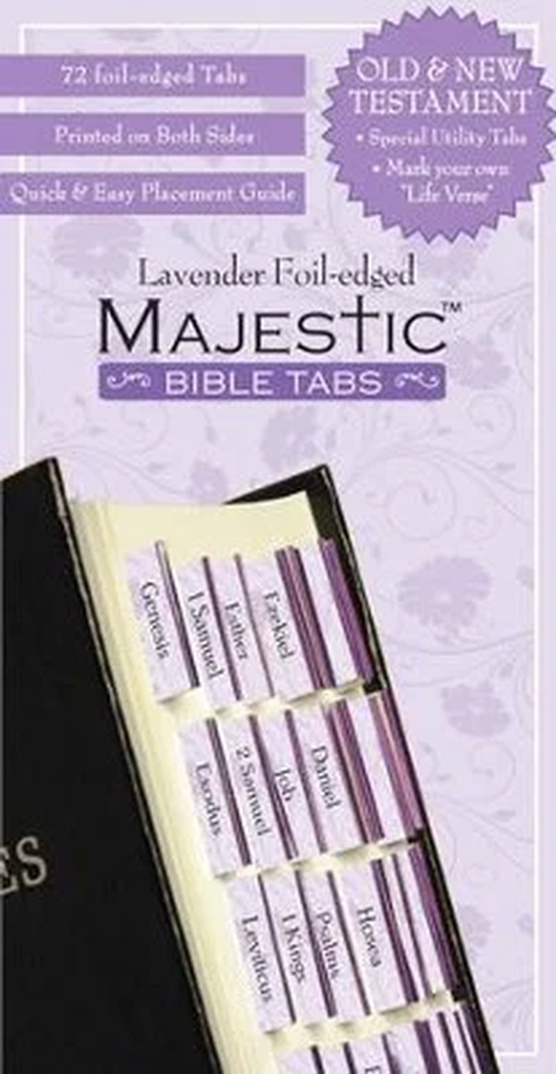 Majestic Bible Tabs: Majestic Bible Tabs Lavender (Other)