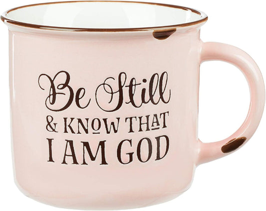 Christian Art Gifts Pink Camp Style Ceramic Coffee Mug – 13 Oz. Microwave And