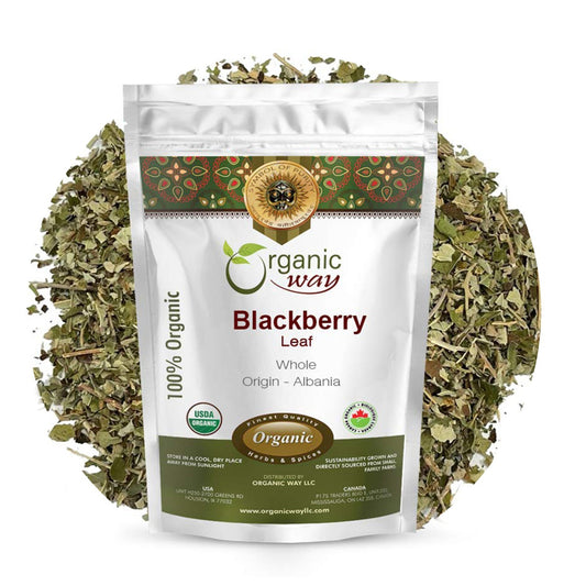 Organic Way Blackberry Leaf Whole - Herbal Tea | Kosher & USDA Certified