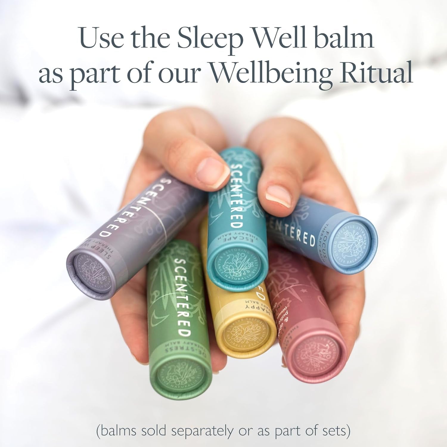 Sleep Well Balm – Aromatherapy Sleepstick with Lavender & Chamomile – Natural Sleep Aid Essential Oil Roll on – Relaxation Gifts for Women to Help Sleeping