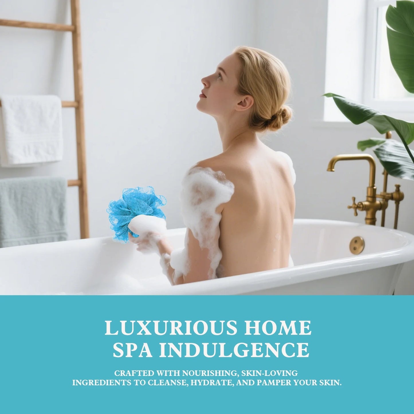 Baskets Gift Sets for Women - Ocean Luxury Relaxing Bath and Body Set for Her, 8 Pcs