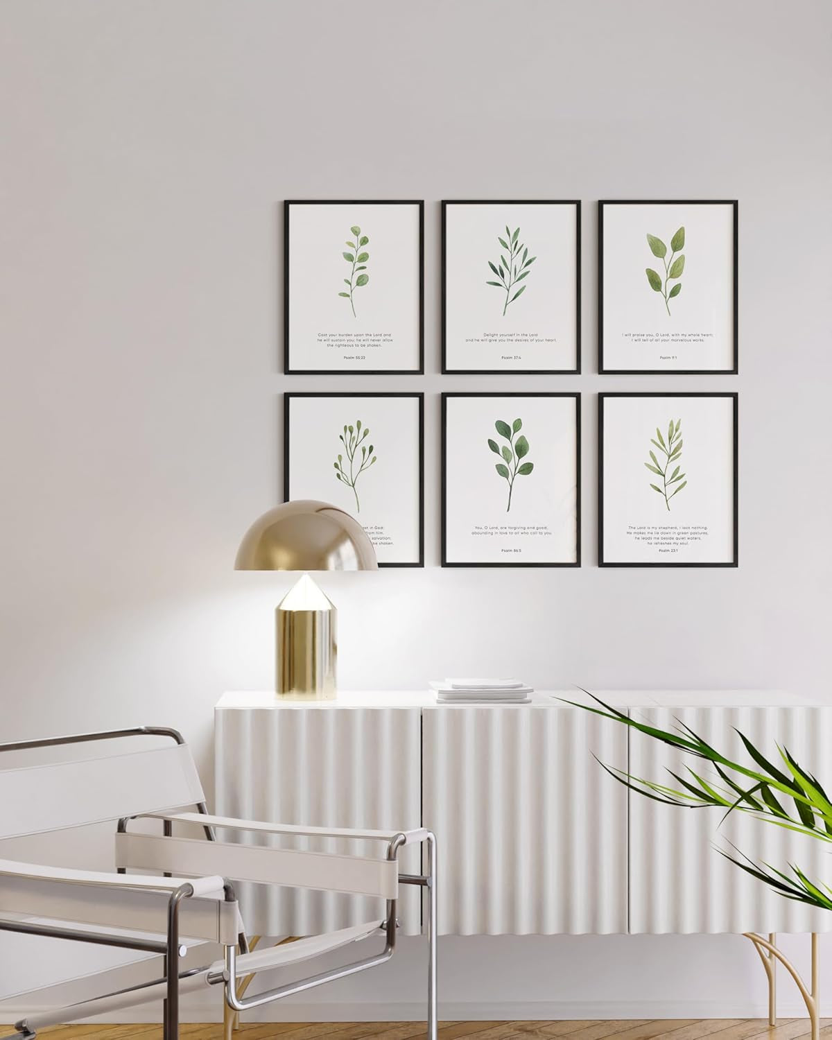 Bible Verses Wall Decor – Set of 6 Christian Scripture Art Prints, Inspirational Bible Verse Posters, Biblical Wall Decor, Scripture Wall Art (Unframed, 8"X10")