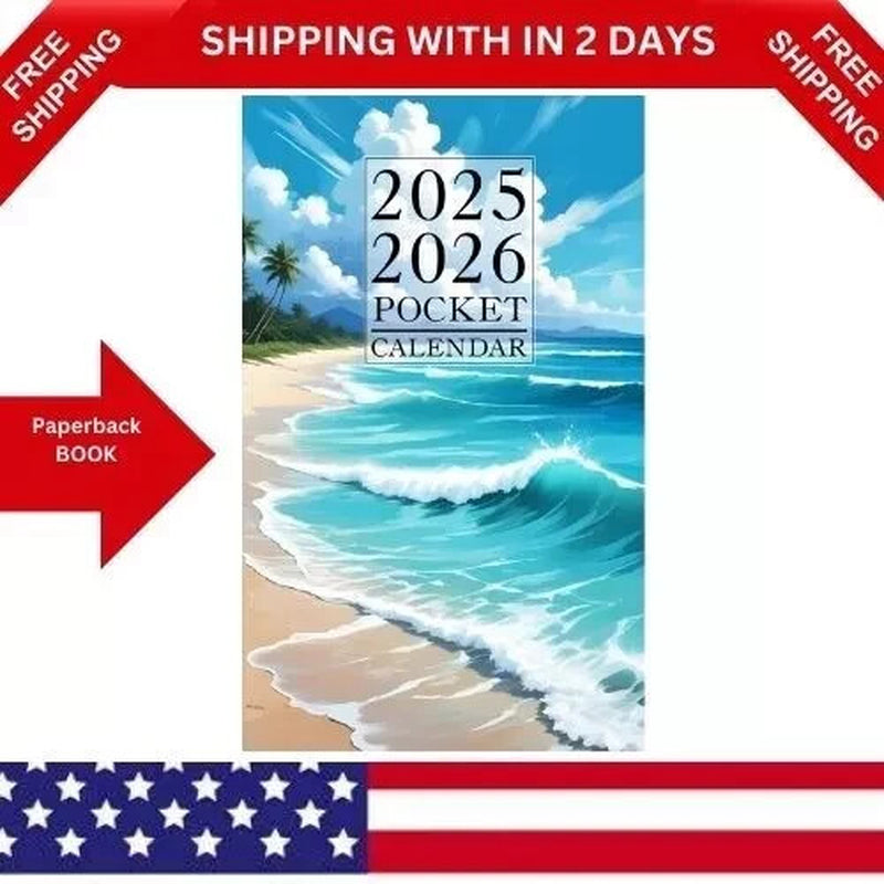 Pocket Calendar 2025-2026 for Purse: Small 2-Year Monthly Planner from January 2