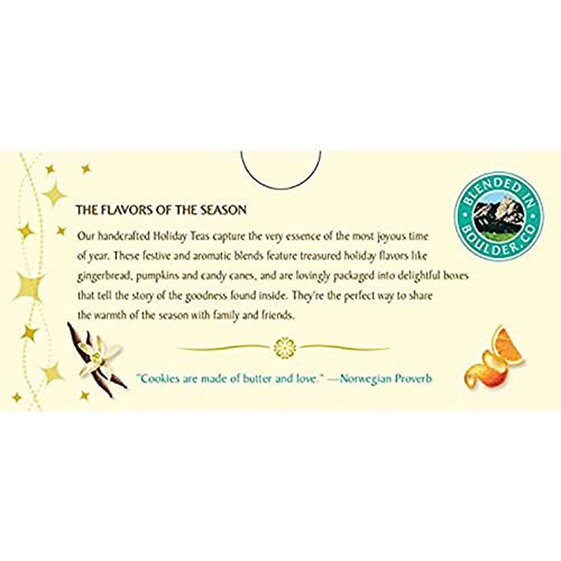 Celestial Seasonings Herbal Tea, Sugar Cookie Sleigh Ride, 20 Count Box 6-Count