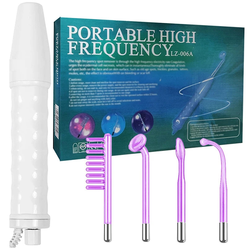 4-In-1 Facial Skin Care Stick, High Frequency Facial Massager Facial Skin Care Set Portable Skin Care Tools for Family Use Chris