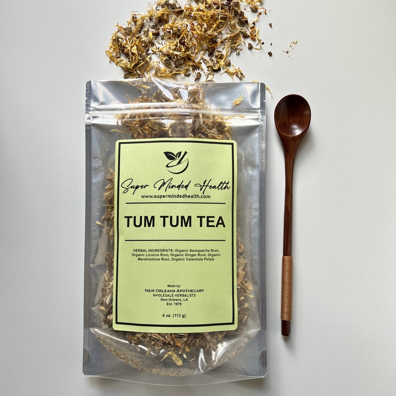 Tum Tum Tea (32 Servings) Loose Herbal Tea Soothing Warmth