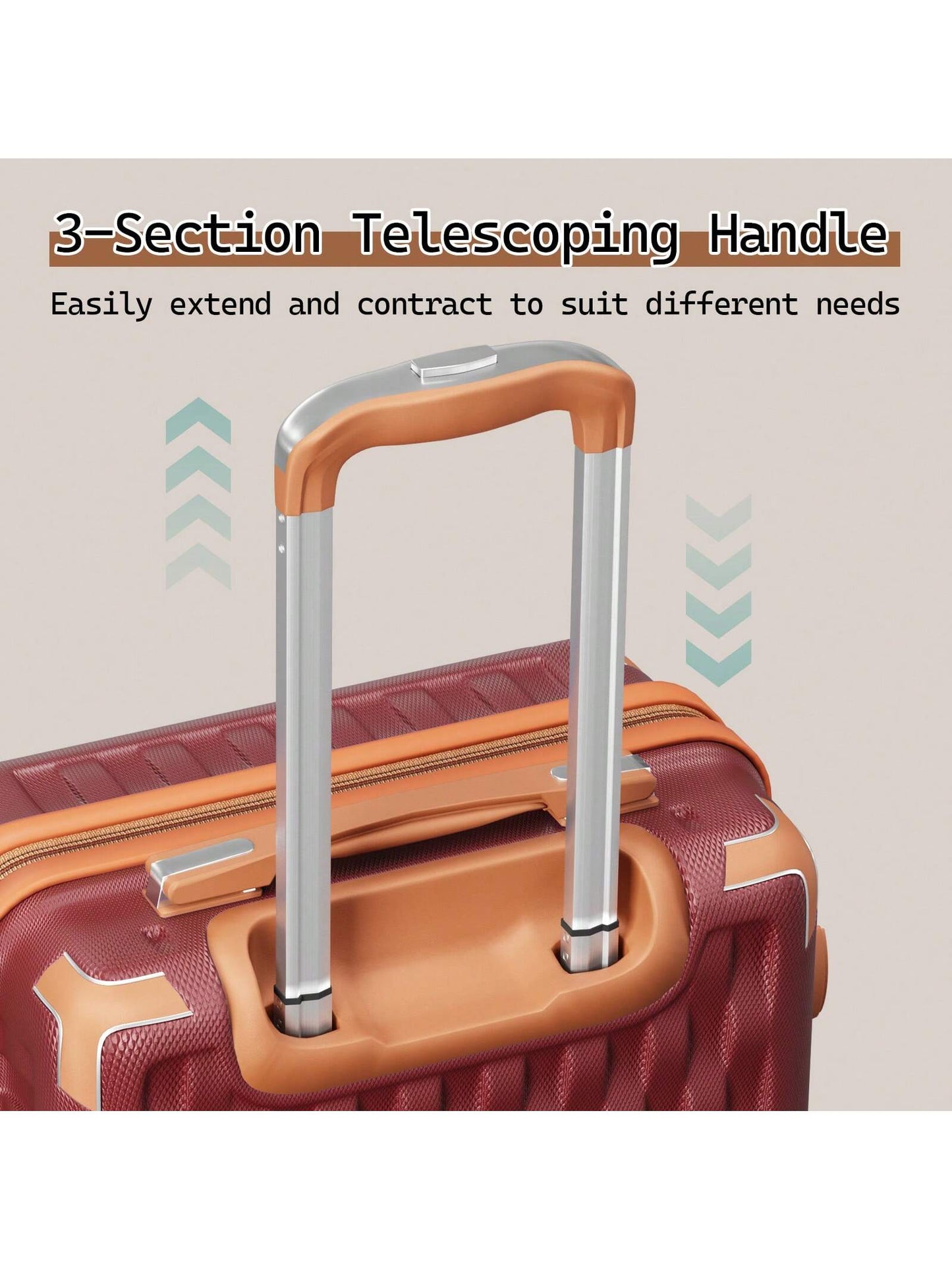 Joyway Melalenia Luggage Sets 7 Piece Suitcase Set, Hard Shell Carry on Luggage Travel Suitcases with Spinner Wheels and TSA Lock, Lightweight Luggage Set for Women