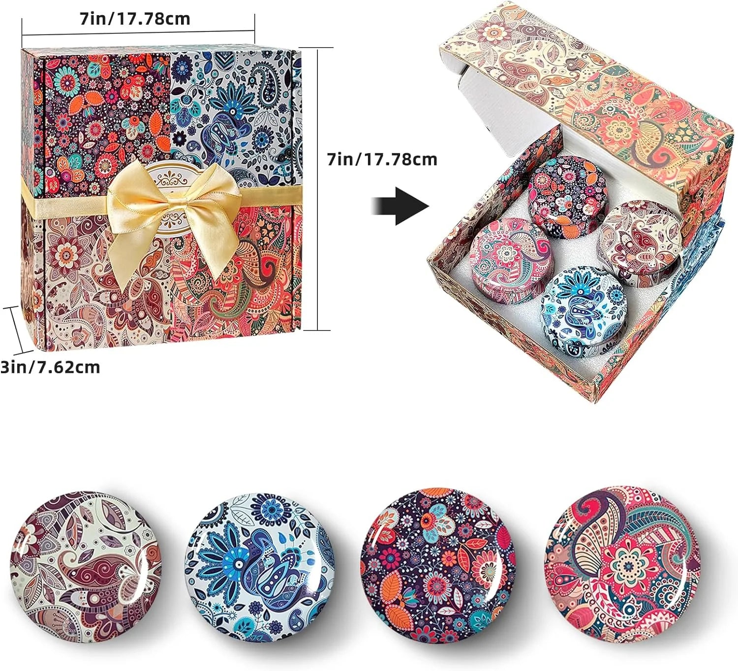 4-PACK Scented Candles Gift Set Aromatherapy Soy Candles Natural Soy 4.4 Oz Strongly Fragrance Stress Relief for Halloween,Christmas,Mother'S Day,Valentine'S Gift,Wedding,Party,Anniversary