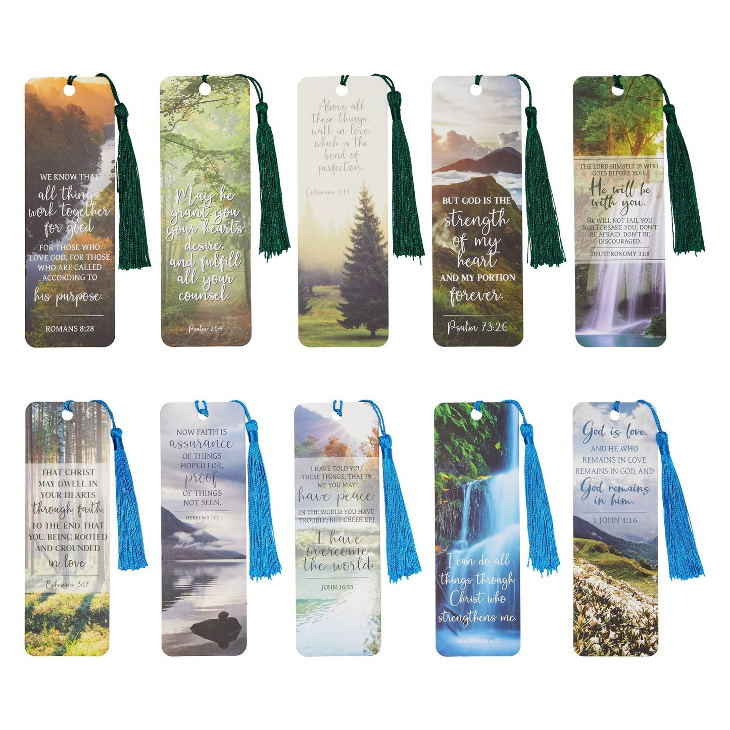 100 Pack Christian Bookmarks with Scriptures, Bible Verse Book Markers, 6 X 2 In