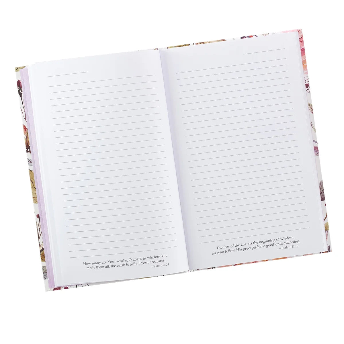 Scripture Journal Strength and Dignity Proverbs 31:25 Bible Verse Floral Inspirational Notebook,128 Ruled Pages Flexcover 5.5” X 8.5”