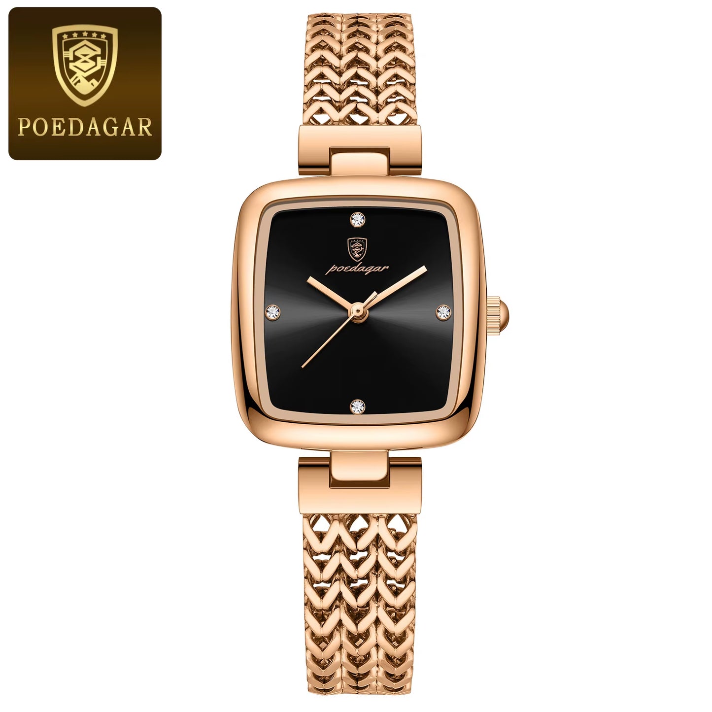 Luxury Square Watch for Woman Waterproof Stainless Steel Ladies Quartz Watch Dress Elegant Women Watches Fashion Reloj