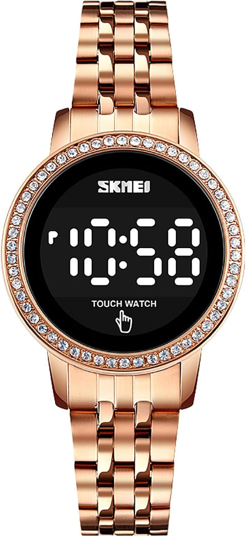 Top Brand Electronic Luxury Womens Watch LED Touch Screen Ladies Digital Watches Business Watch for Women Quart Waterproof Elegant Female Wristwatch