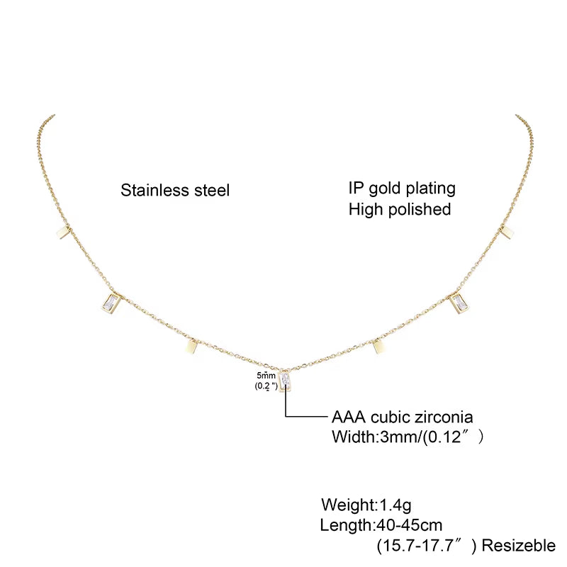 Delicate Petite Sideway Cross Necklaces Pendant Women Stainless Steel Thin Chain Link Christian Jewelry