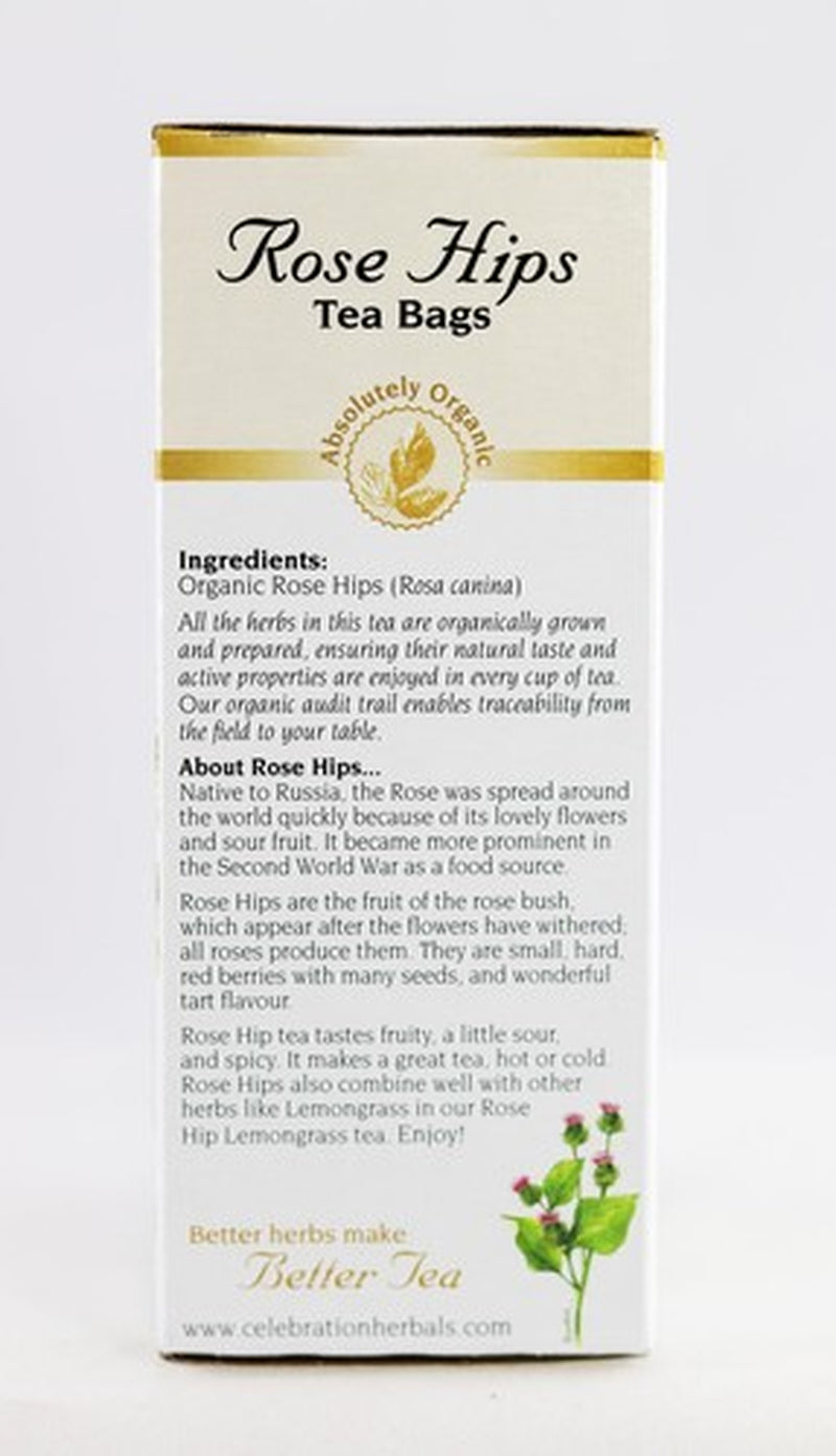 Celebration Herbals Rose Hips Herbal Tea 24 Count High Quality Real Tea