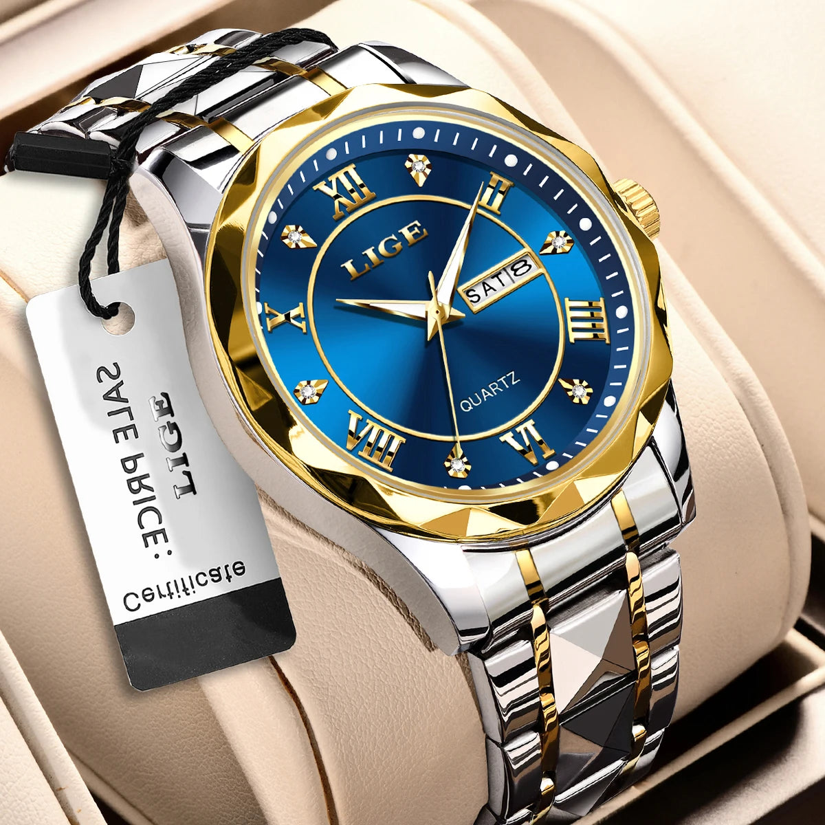 New Gold Watch Women Watches Ladies Creative Steel Women'S Bracelet Watches Female Waterproof Clock Relogio Feminino+Box