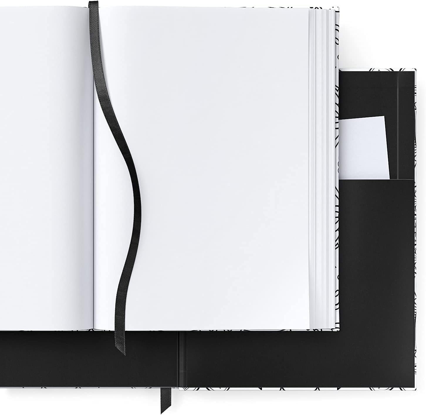 Journal Blank Page Notebooks, Set of 2, 6 X 8 Inches, 96 Sheets Each, Mandala Design, 2 Blank Art Journals with Smooth Paper, School Supplies for Planning, Writing, and Sketching