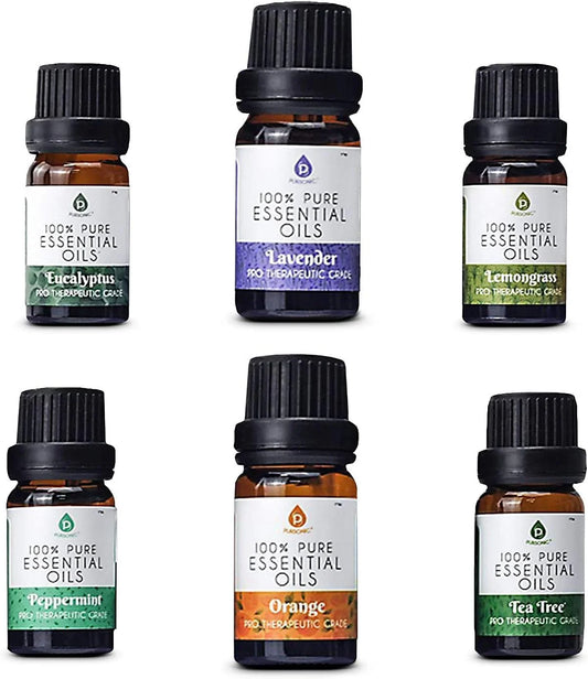 Essential Oils Set - Top 6 Aromatherapy Blends Gift Set - 10Ml 100% Pure Essential Oils for Diffusers