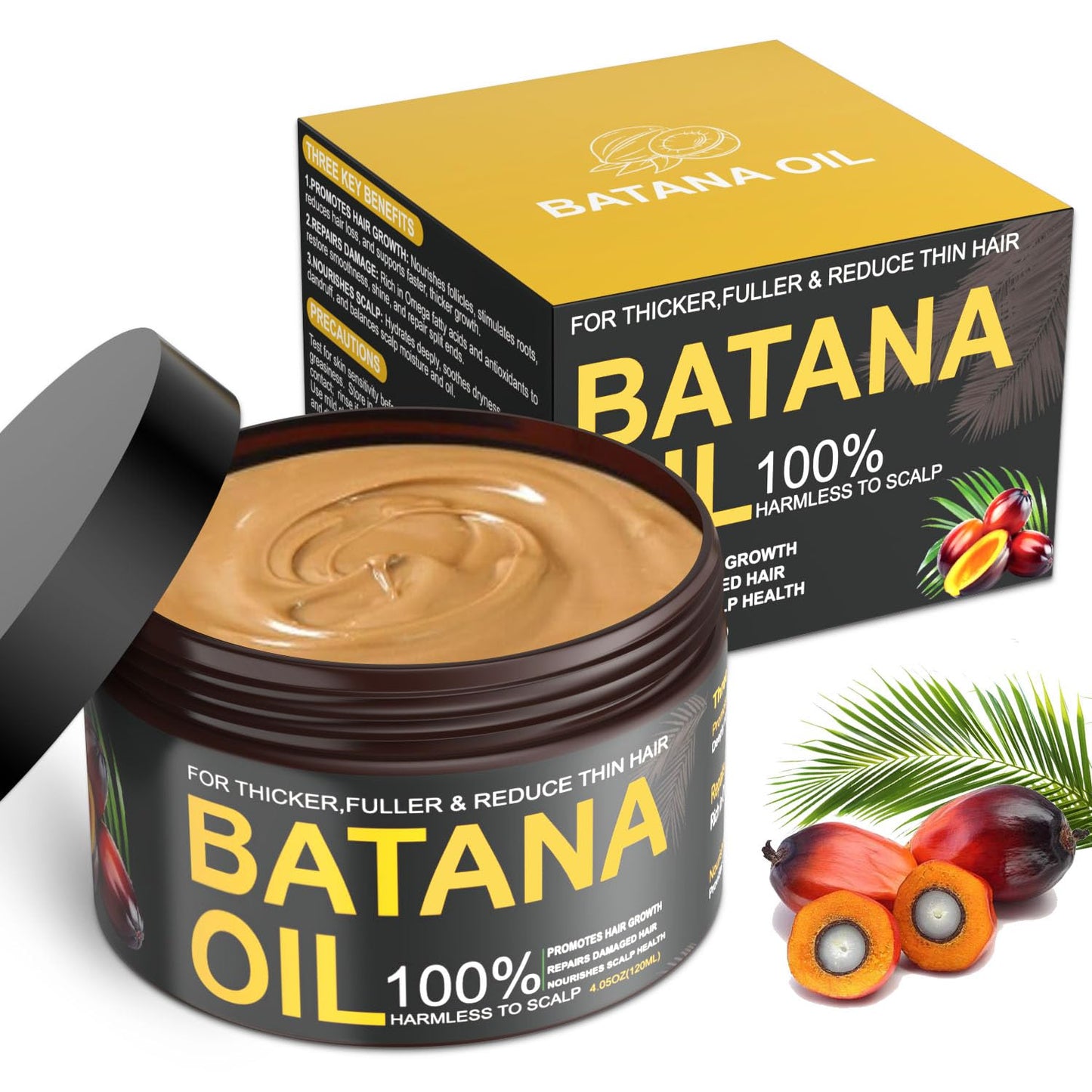 Batana Oil for Hair Growth, 100% Natural Pure Batana Oil Paste from Dr. Sebi Hon