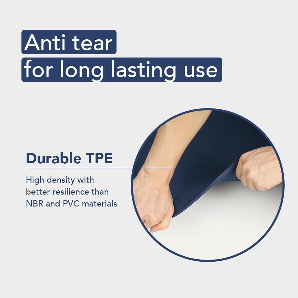 Better Grip Thick Yoga Mat - Beginner Exercise Yoga Mat with Non-Slip Surface for Home Gym, Earth-Friendly & Recyclable Pilates and Workout Pad Women & Men, 1/4 Inch Thick