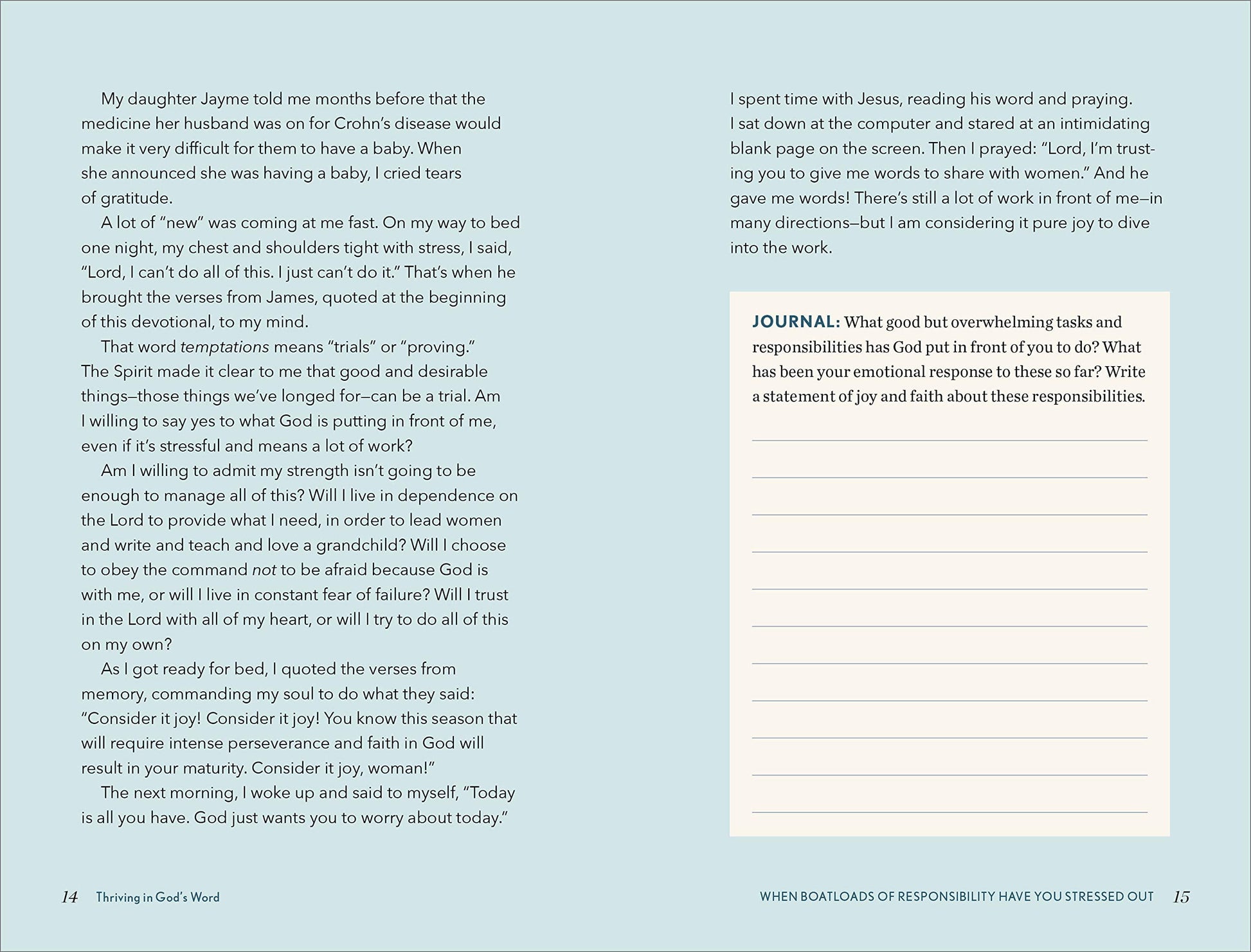 Thriving in God'S Word: an Inspirational Book for Christian Women, (Paperback)