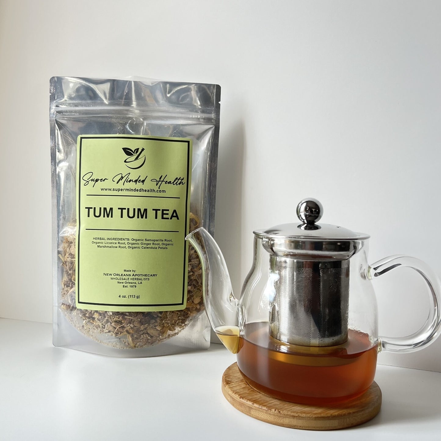 Tum Tum Tea (32 Servings) Loose Herbal Tea Soothing Warmth