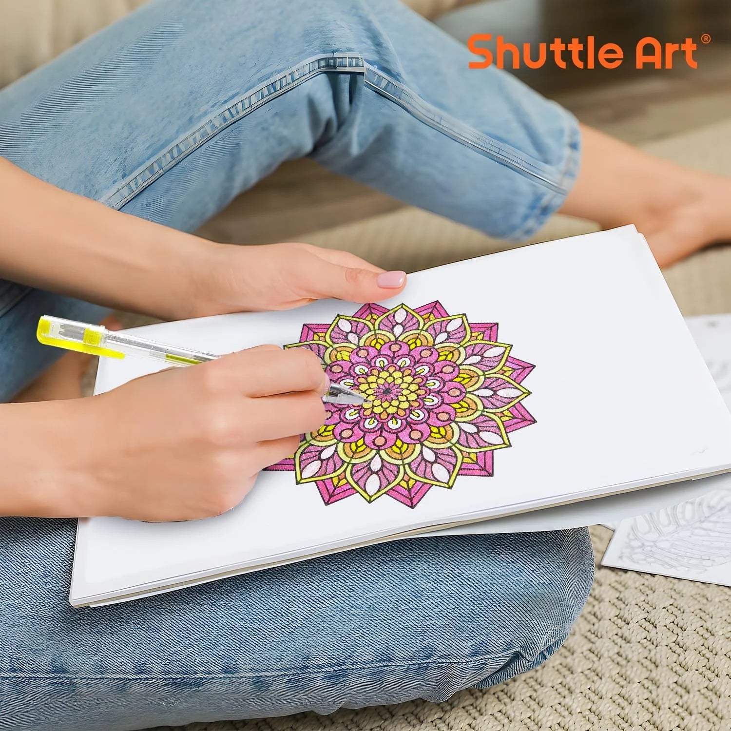 120 Pack Set 60 Colored Gel Pen with 60 Refills