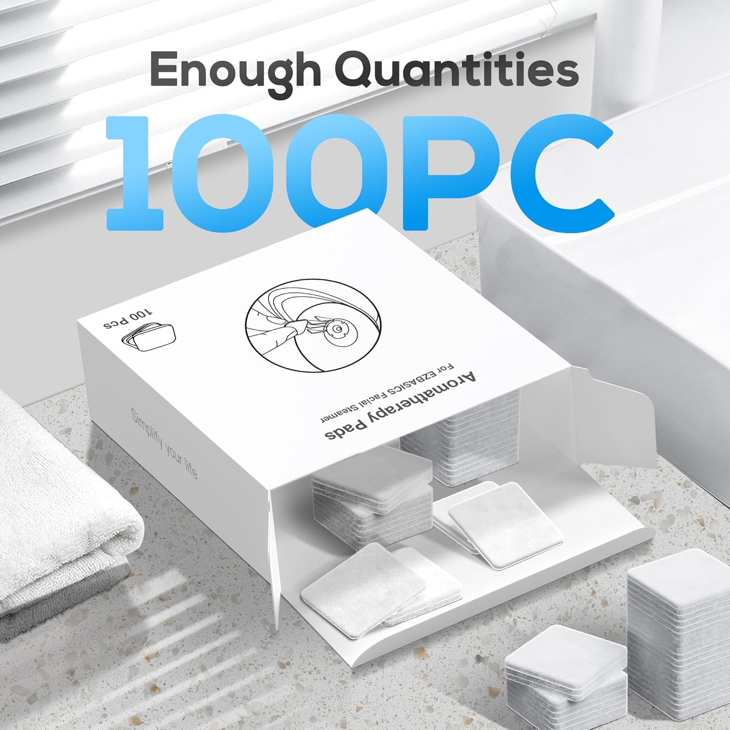 Aromatherapy Pads for Facial Steamer 100 Pcs