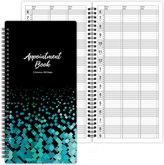 Appointment Book – Undated Salon Appointment Book, Daily＆Hourly Schedule Book Wi