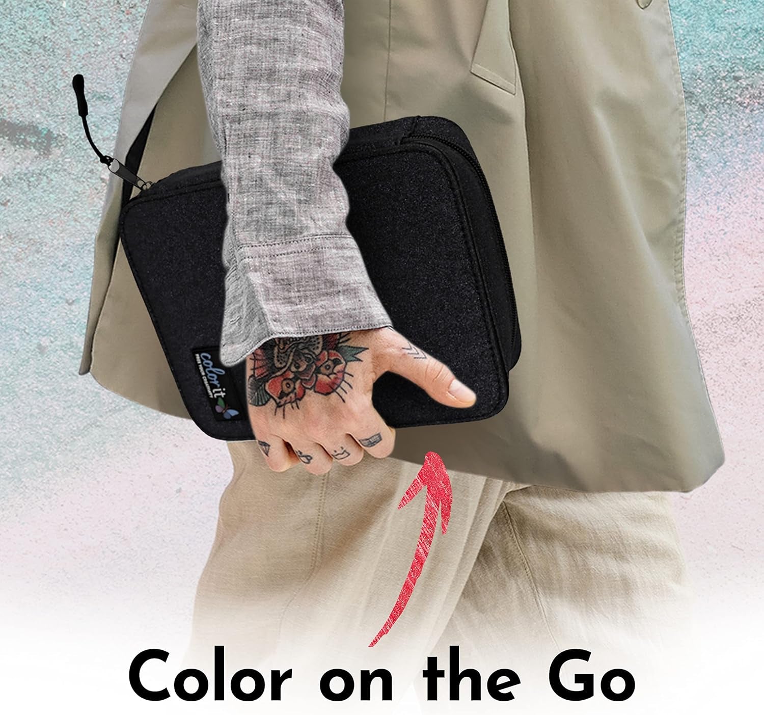 Colorit Glitter Gel Pens for Adult Coloring – 96 Pack with 48 Premium Glitter Ge