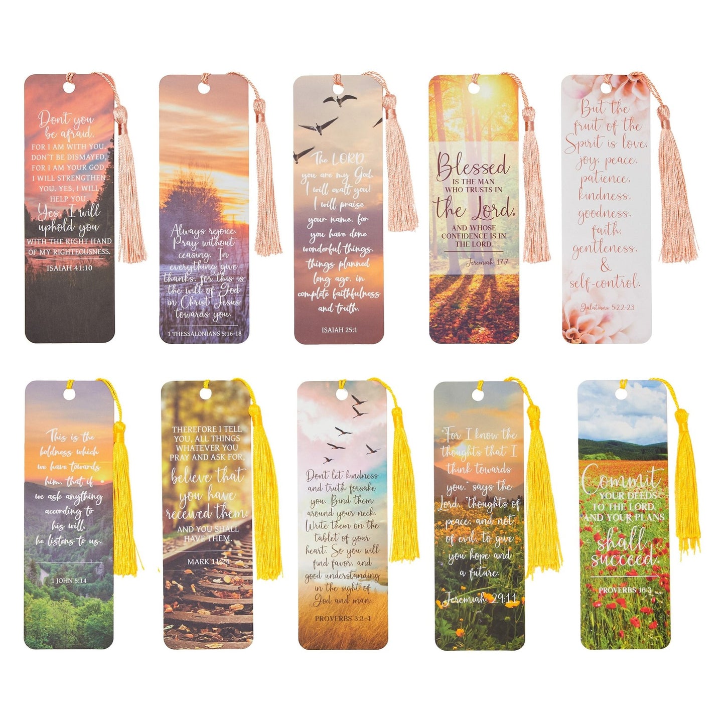 100 Pack Christian Bookmarks with Scriptures, Bible Verse Book Markers, 6 X 2 In