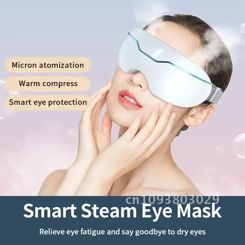 Electric Nano for Eye Massager with Smart Heat Hot Compress Steam Mask Dry Eye Fatigue Relief Better Eye Strain Massage Sleep